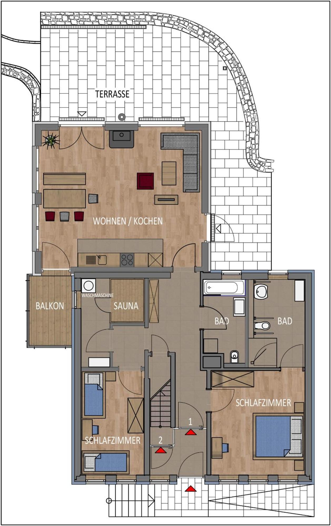 זנקט אנדריאסברג Bergmannstrost 5 Sterne Ferienwohnung מראה חיצוני תמונה
